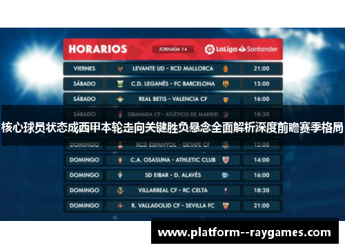 核心球员状态成西甲本轮走向关键胜负悬念全面解析深度前瞻赛季格局